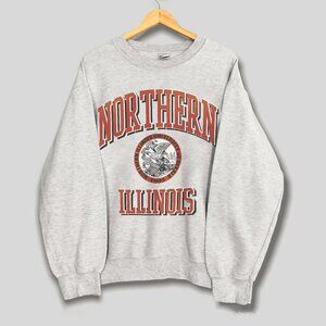 Vintage Northern Illinois Huskies Crewneck Sweater, Northern Illinois University